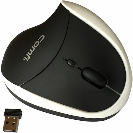 Ergoguys White Ergonomic Wireless Vertical Mouse EM011-WW